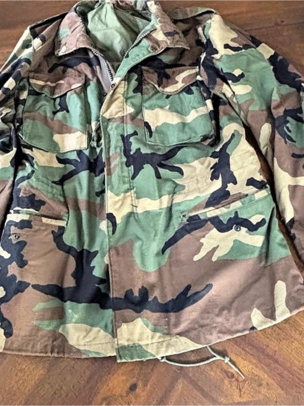 US Military Medium-65 Field Jacket Men's Camo Size Medium